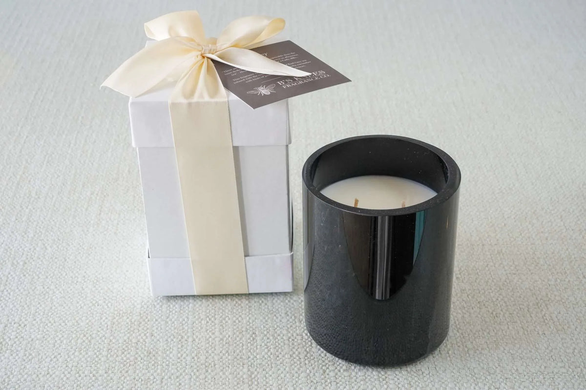 Black 2-Wick Candles — B's Knees Fragrance Co.