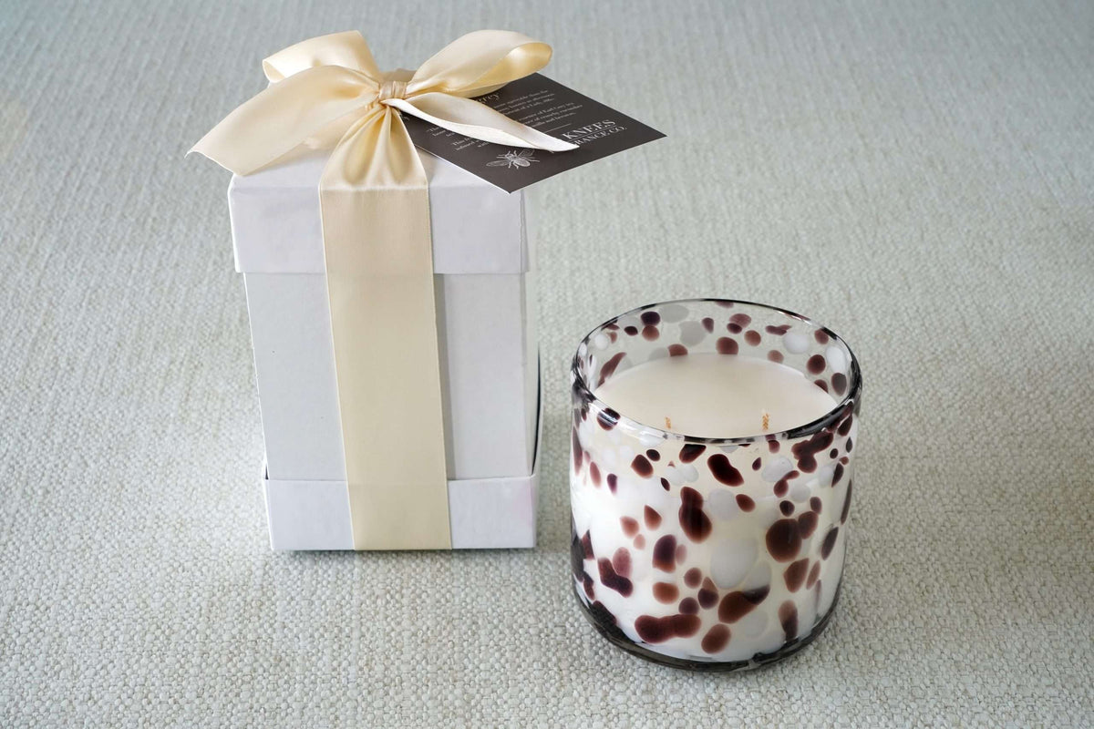Tortoise Glass 2-Wick Candles — B's Knees Fragrance Co.