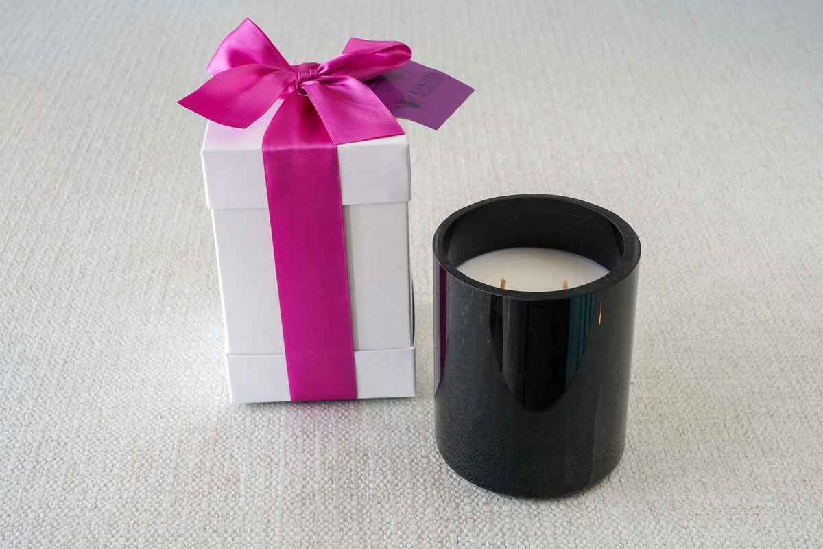 Black 2-Wick Candles — B's Knees Fragrance Co.