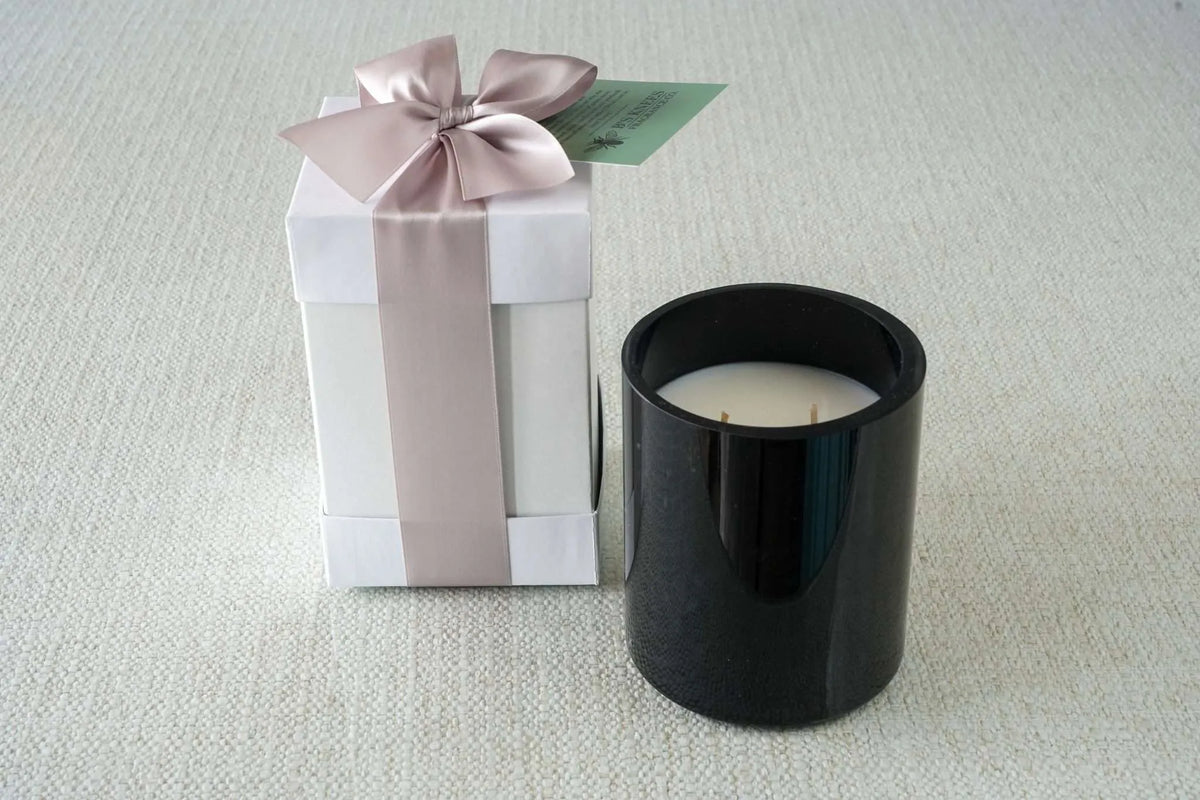 Black 2-Wick Candles — B's Knees Fragrance Co.