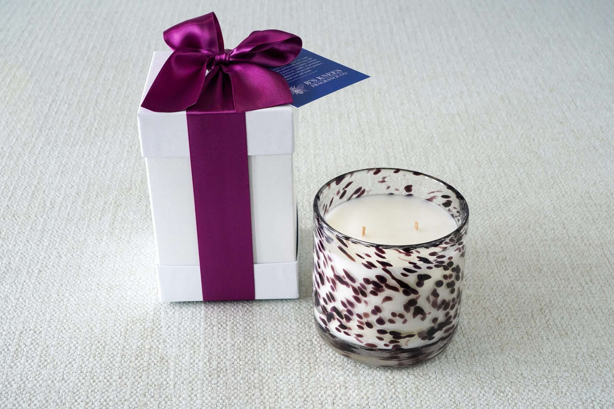 Tortoise Glass 2-Wick Candles — B's Knees Fragrance Co.