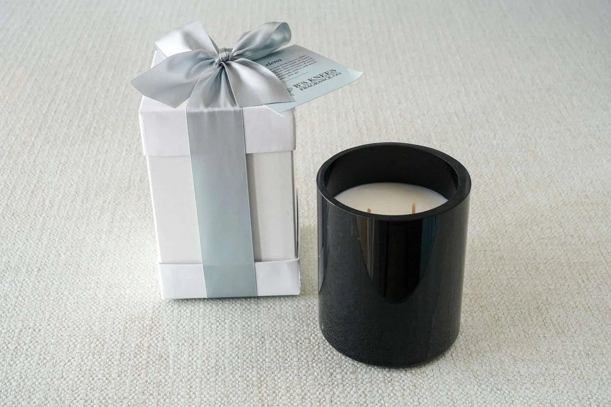 Black 2-Wick Candles — B's Knees Fragrance Co.