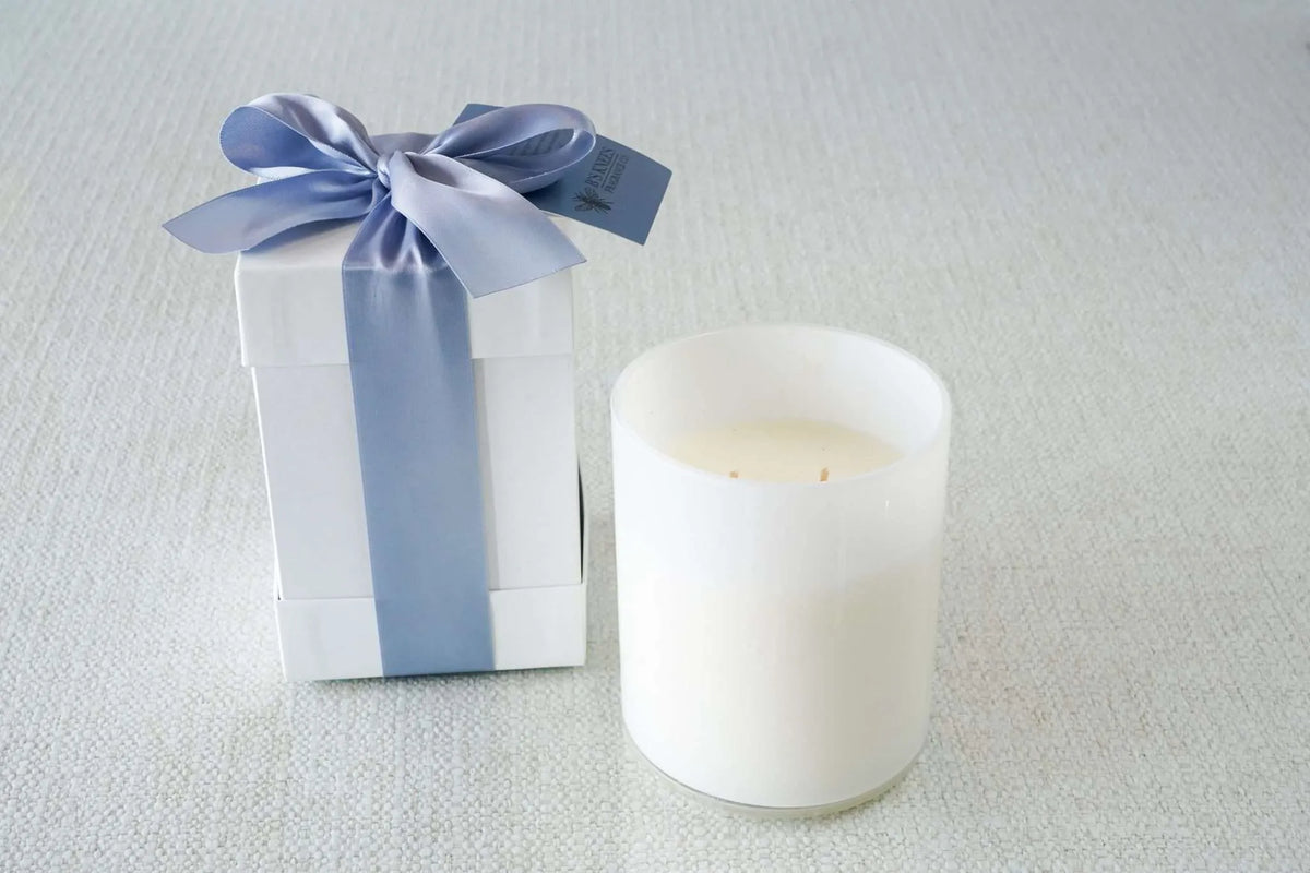 White 2-Wick Candles — B's Knees Fragrance Co.