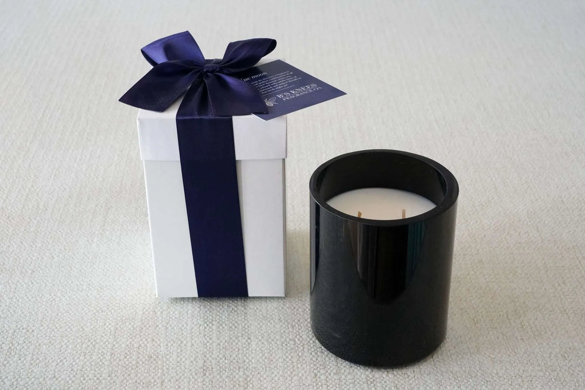 Black 2-Wick Candles — B's Knees Fragrance Co.