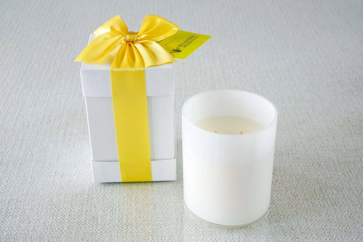 White 2-Wick Candles — B's Knees Fragrance Co.