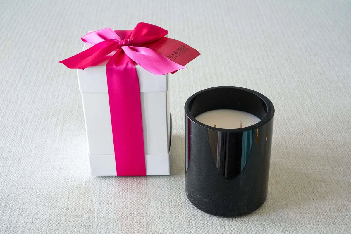 Black 2-Wick Candles — B's Knees Fragrance Co.