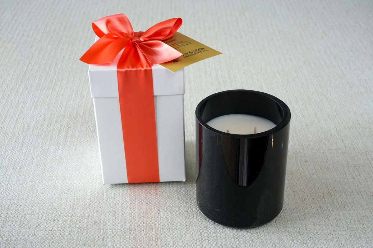 Black 2-Wick Candles — B's Knees Fragrance Co.
