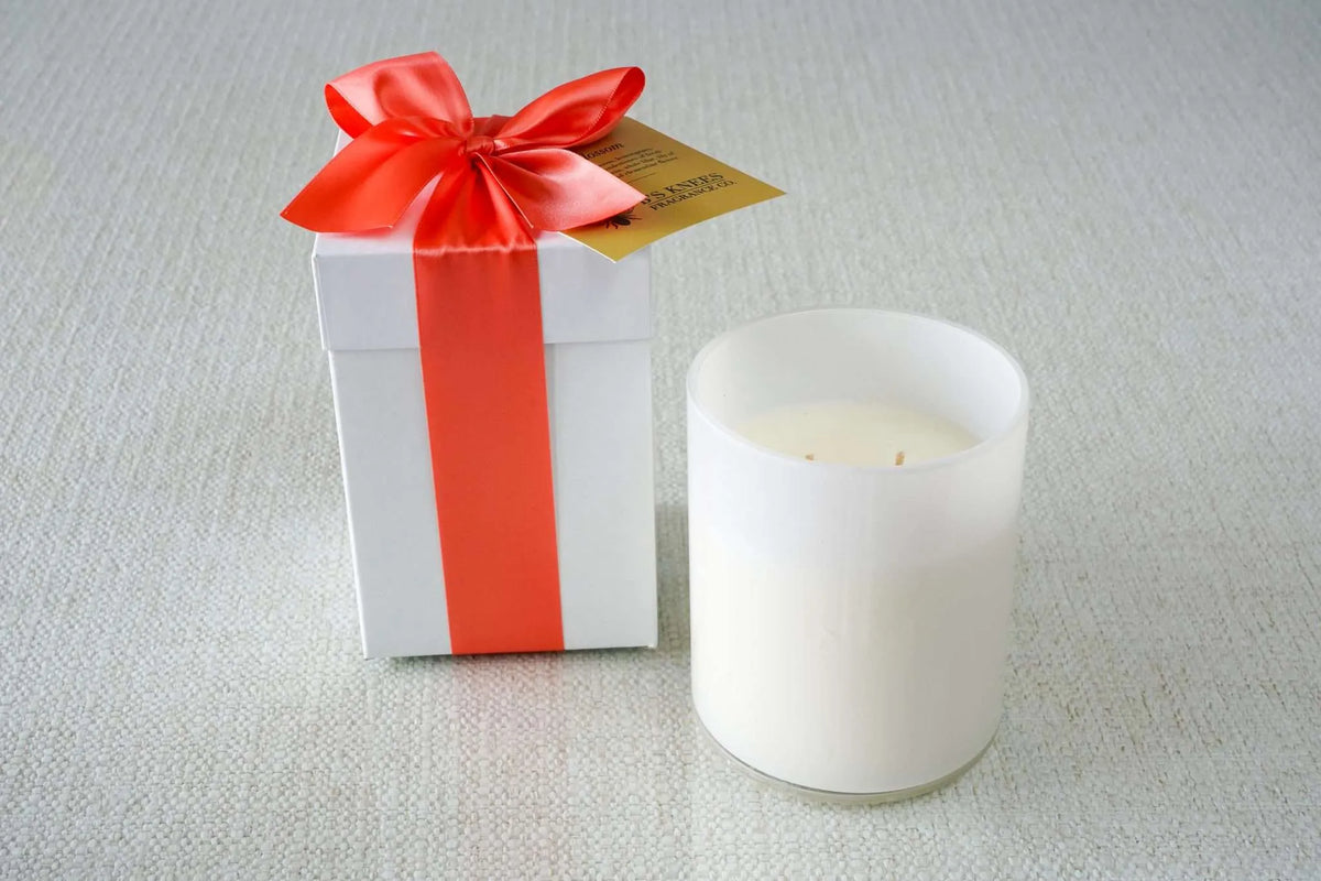 White 2-Wick Candles — B's Knees Fragrance Co.