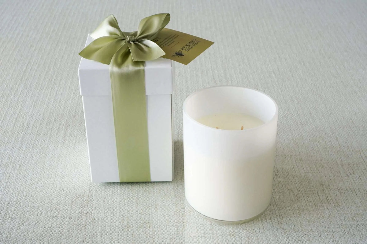 White 2-Wick Candles — B's Knees Fragrance Co.