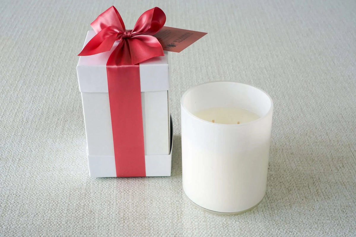 White 2-Wick Candles — B's Knees Fragrance Co.