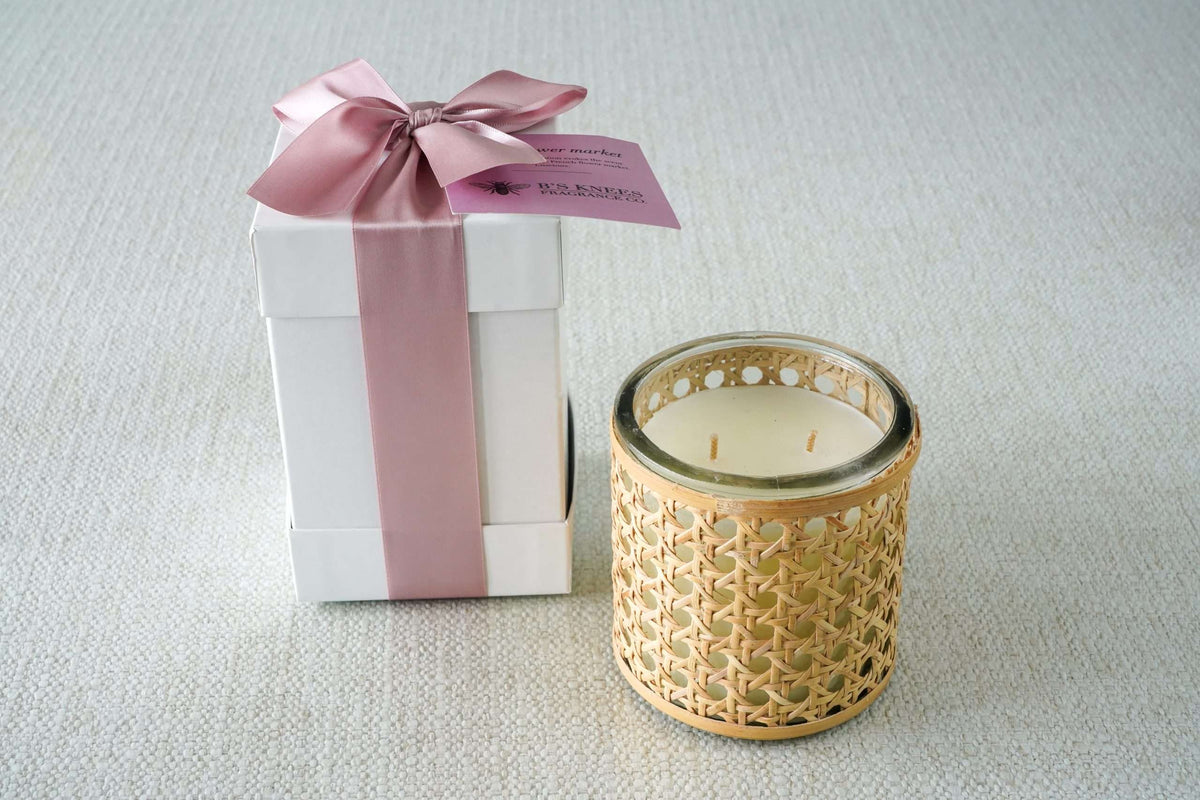 Basket Weave Candles — B's Knees Fragrance Co.