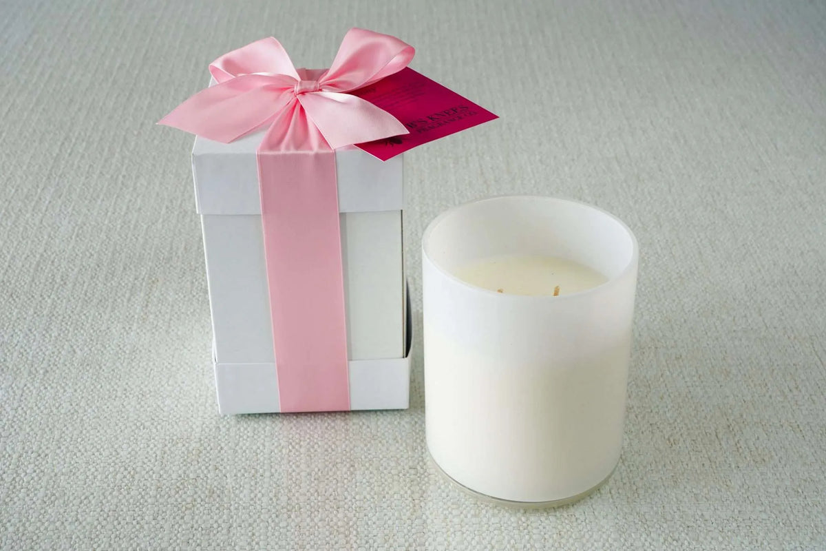 White 2-Wick Candles — B's Knees Fragrance Co.