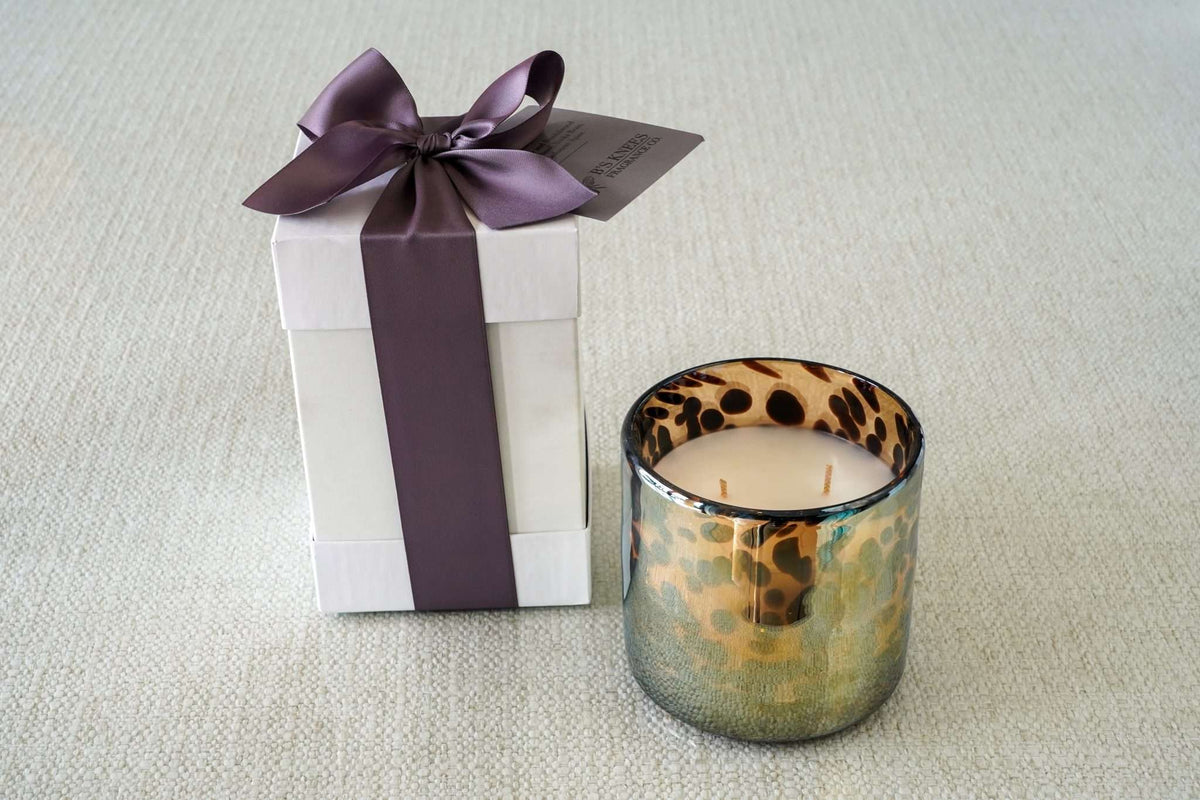 Tortoise Glass 2-Wick Candles — B's Knees Fragrance Co.