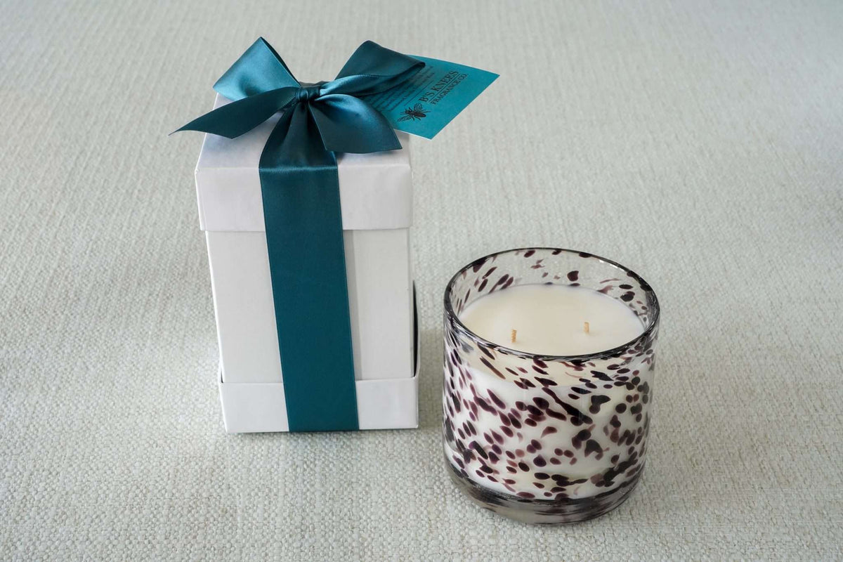 Tortoise Glass 2-Wick Candles — B's Knees Fragrance Co.