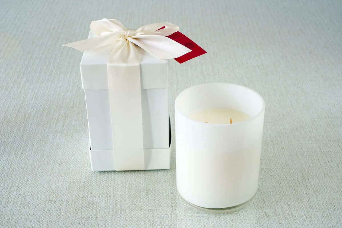 White 2-Wick Candles — B's Knees Fragrance Co.