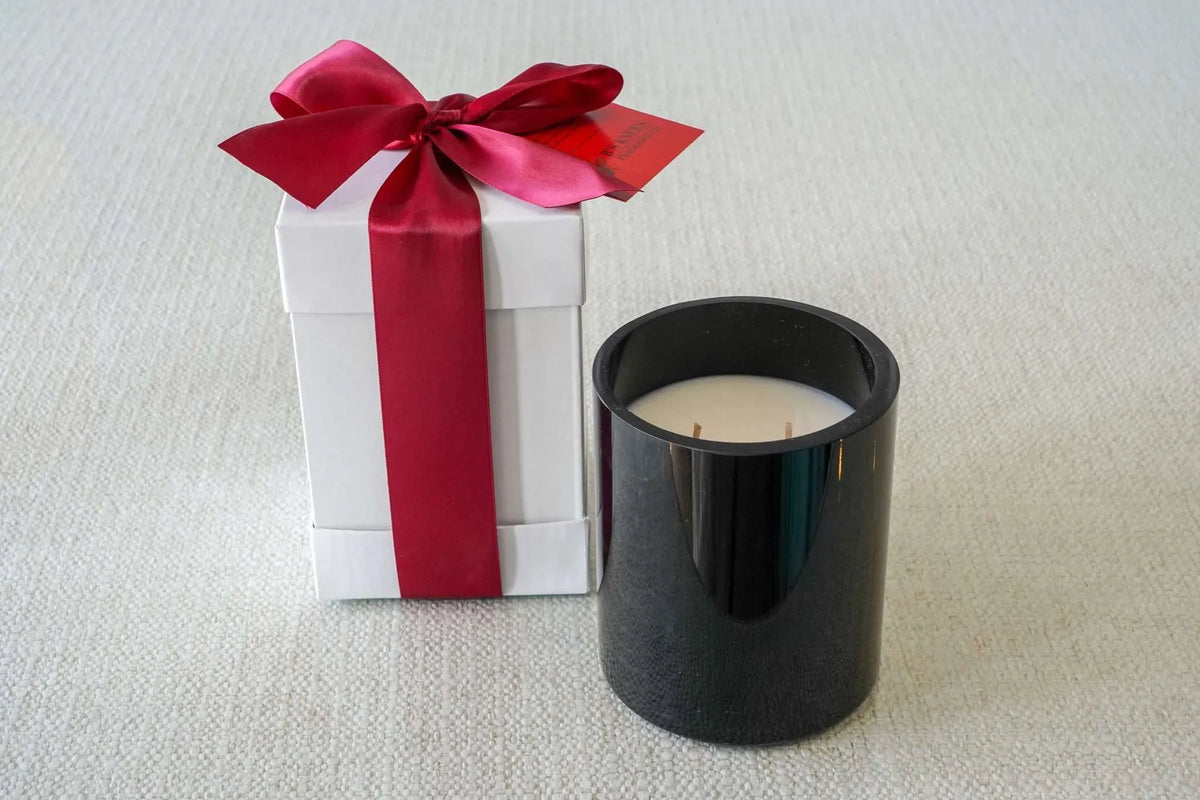 Black 2-Wick Candles — B's Knees Fragrance Co.