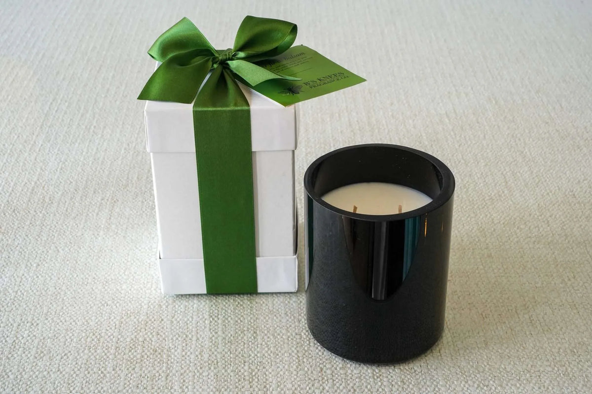 Black 2-Wick Candles — B's Knees Fragrance Co.