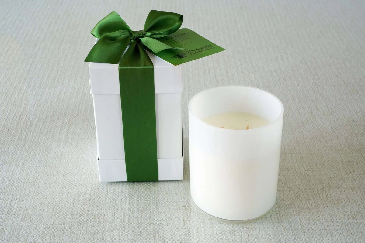 White 2-Wick Candles — B's Knees Fragrance Co.