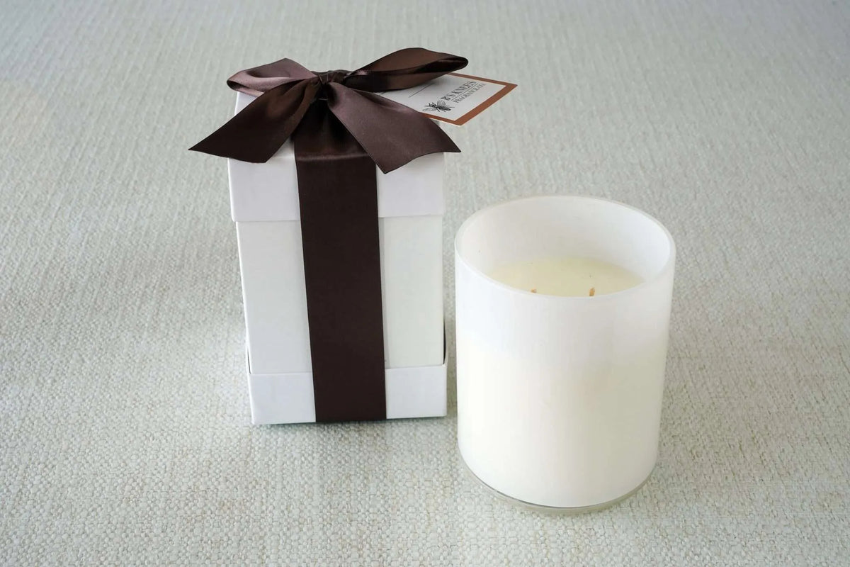 White 2-Wick Candles — B's Knees Fragrance Co.