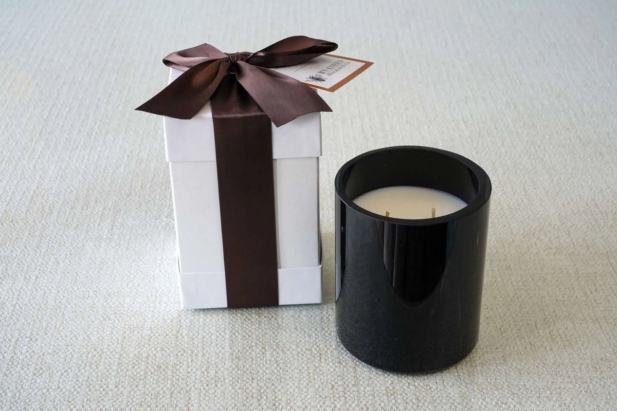Black 2-Wick Candles — B's Knees Fragrance Co.