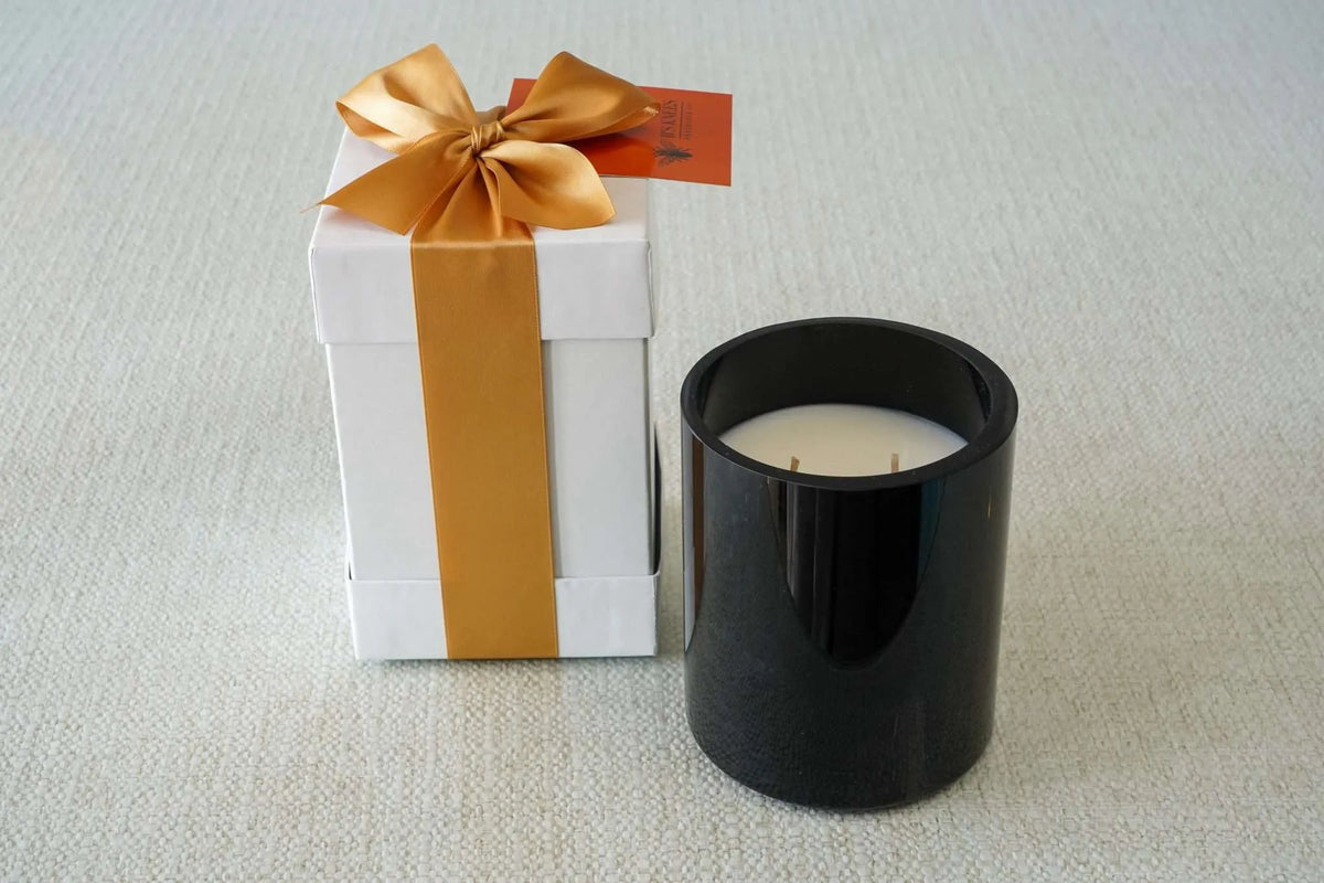 Black 2-Wick Candles — B's Knees Fragrance Co.