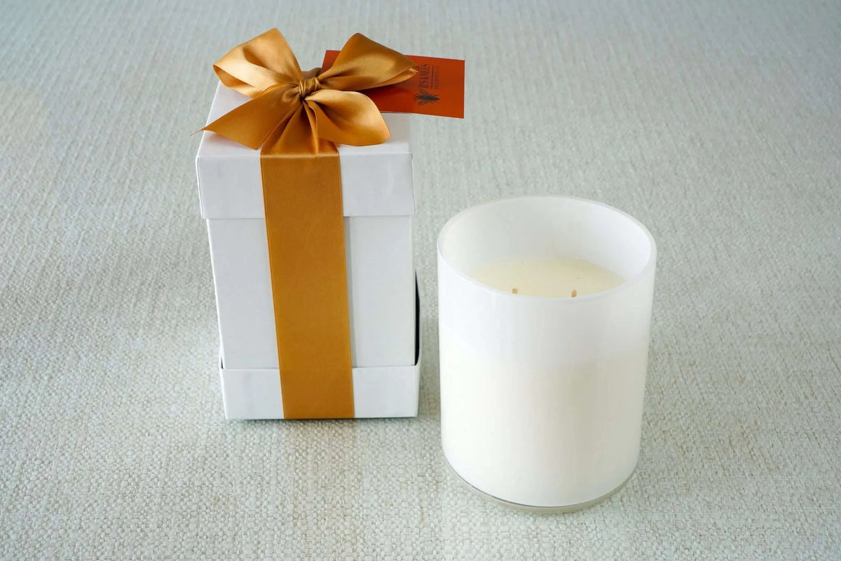 White 2-Wick Candles — B's Knees Fragrance Co.