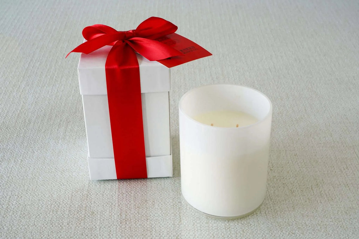 White 2-Wick Candles — B's Knees Fragrance Co.