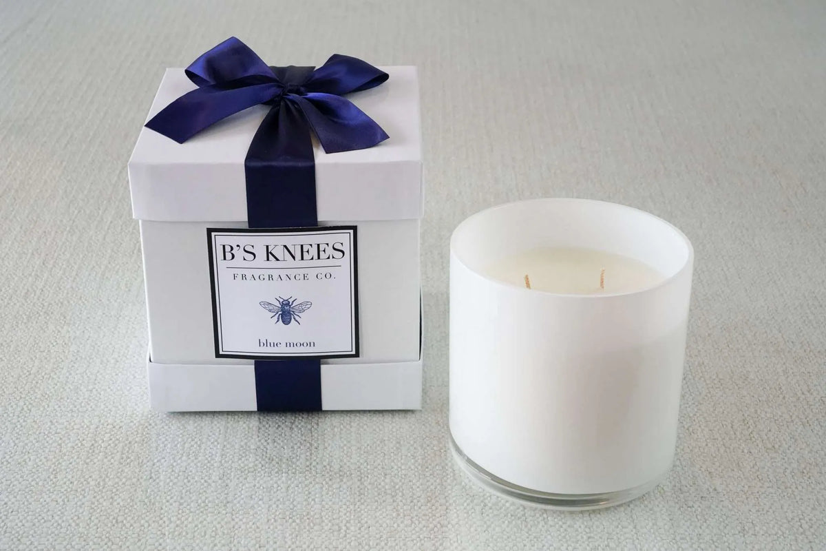 White 3-Wick Candles — B's Knees Fragrance Co.