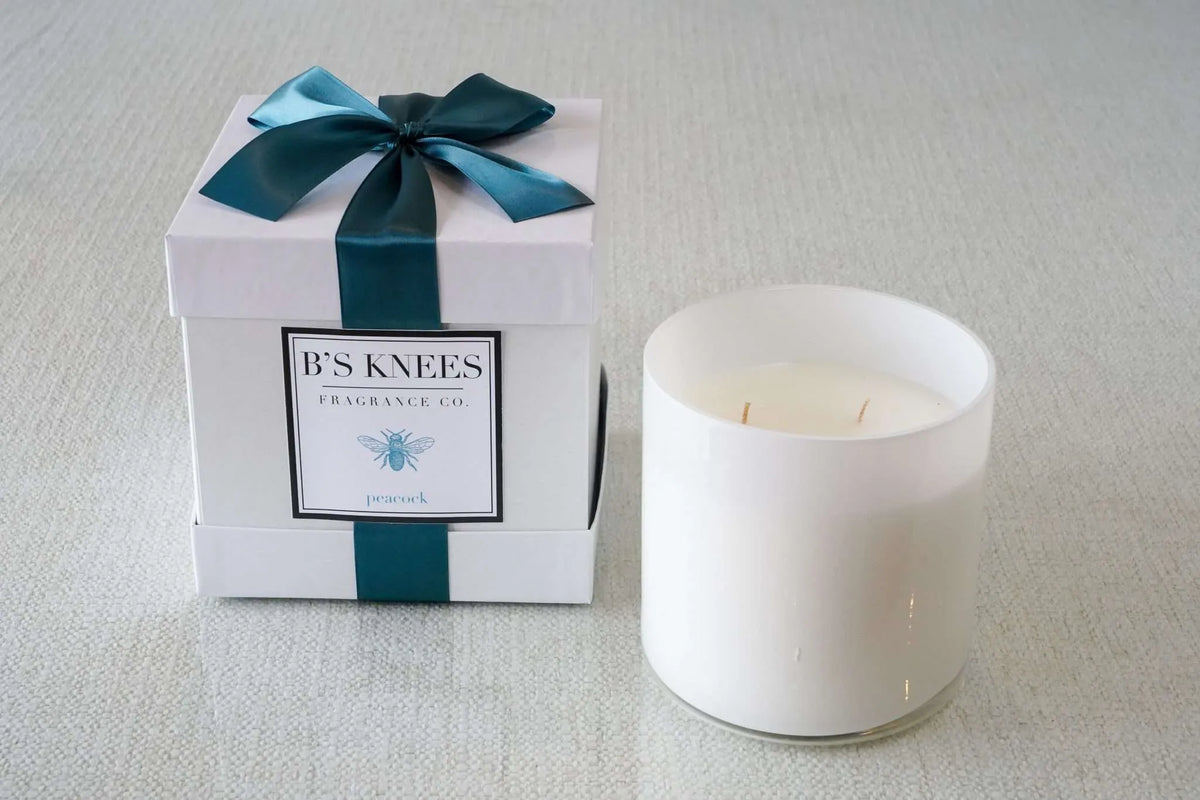 White 3-Wick Candles — B's Knees Fragrance Co.