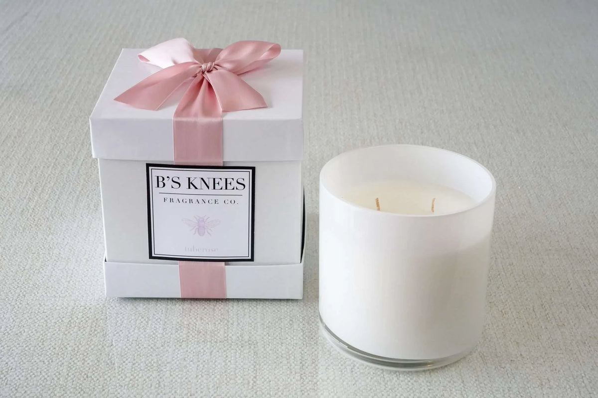 White 3-Wick Candles — B's Knees Fragrance Co.