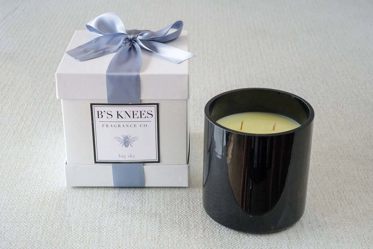 Black 3-Wick Candles — B's Knees Fragrance Co.