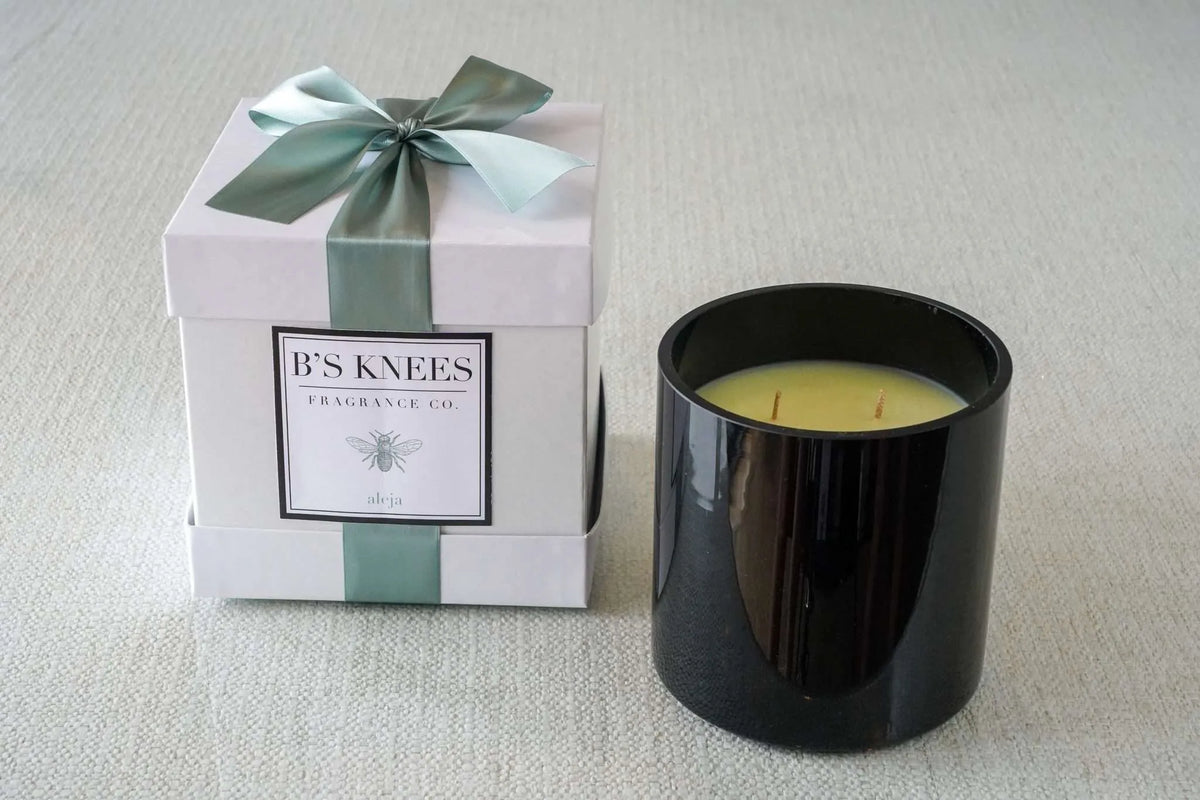 Black 3-Wick Candles — B's Knees Fragrance Co.