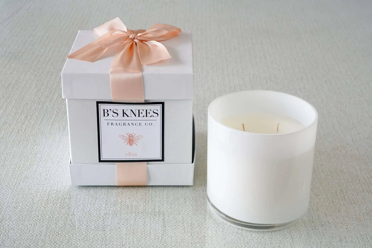 White 3-Wick Candles — B's Knees Fragrance Co.