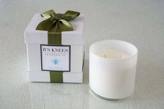White 3-Wick Candles — B's Knees Fragrance Co.