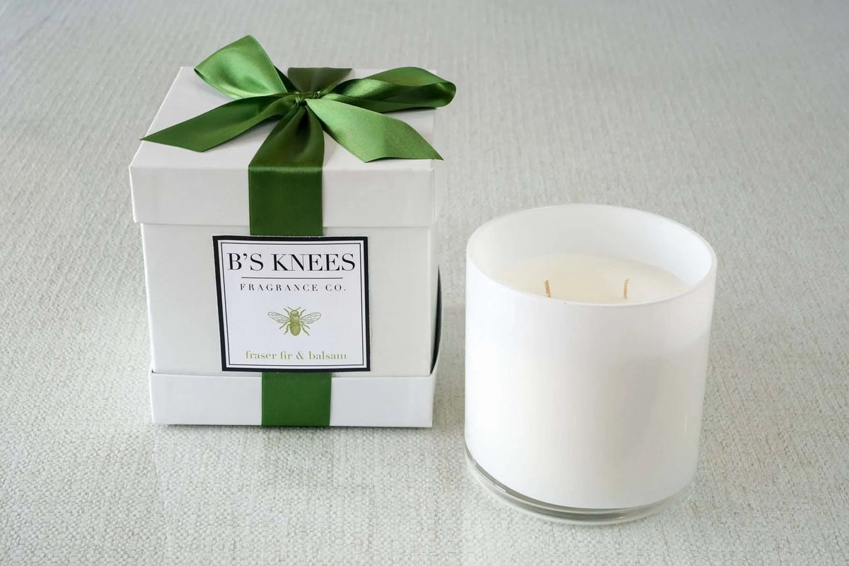 White 3-Wick Candles — B's Knees Fragrance Co.