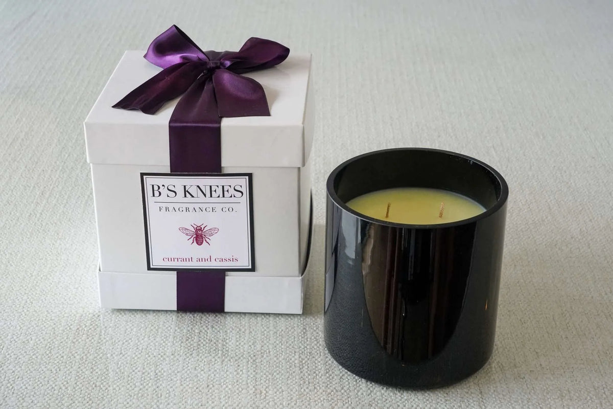 Black 3-Wick Candles — B's Knees Fragrance Co.