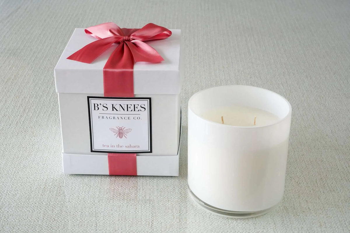 White 3-Wick Candles — B's Knees Fragrance Co.