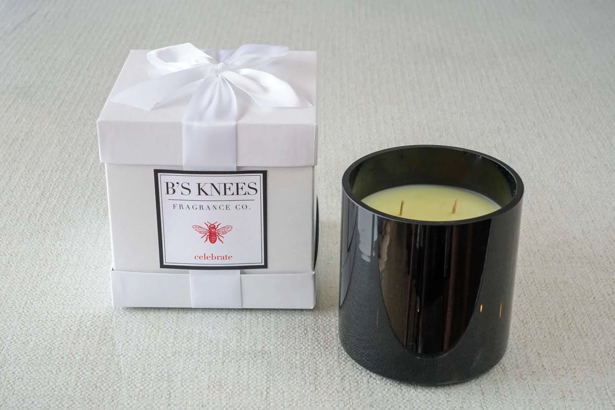 Black 3-Wick Candles — B's Knees Fragrance Co.