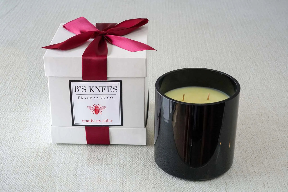 Black 3-Wick Candles — B's Knees Fragrance Co.