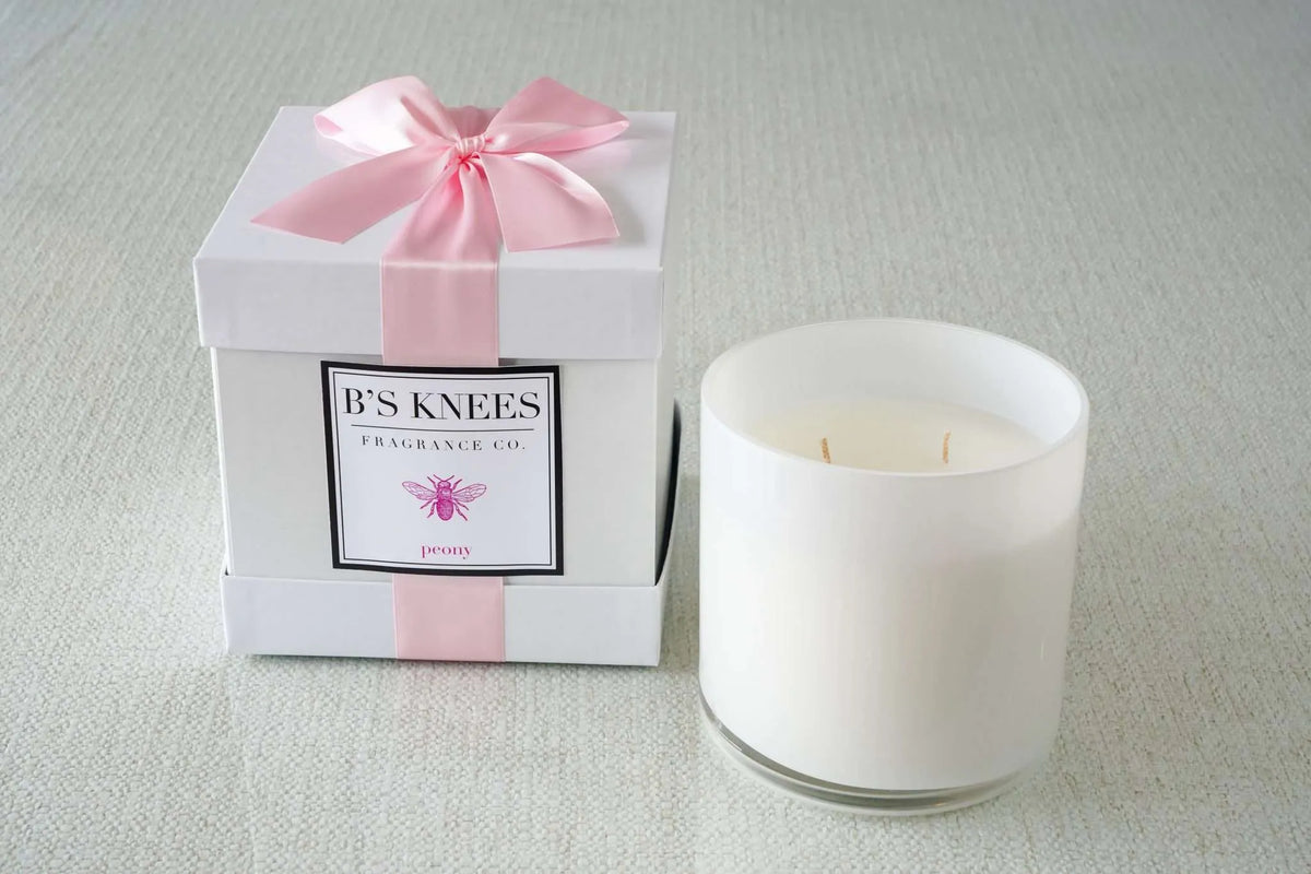 White 3-Wick Candles — B's Knees Fragrance Co.