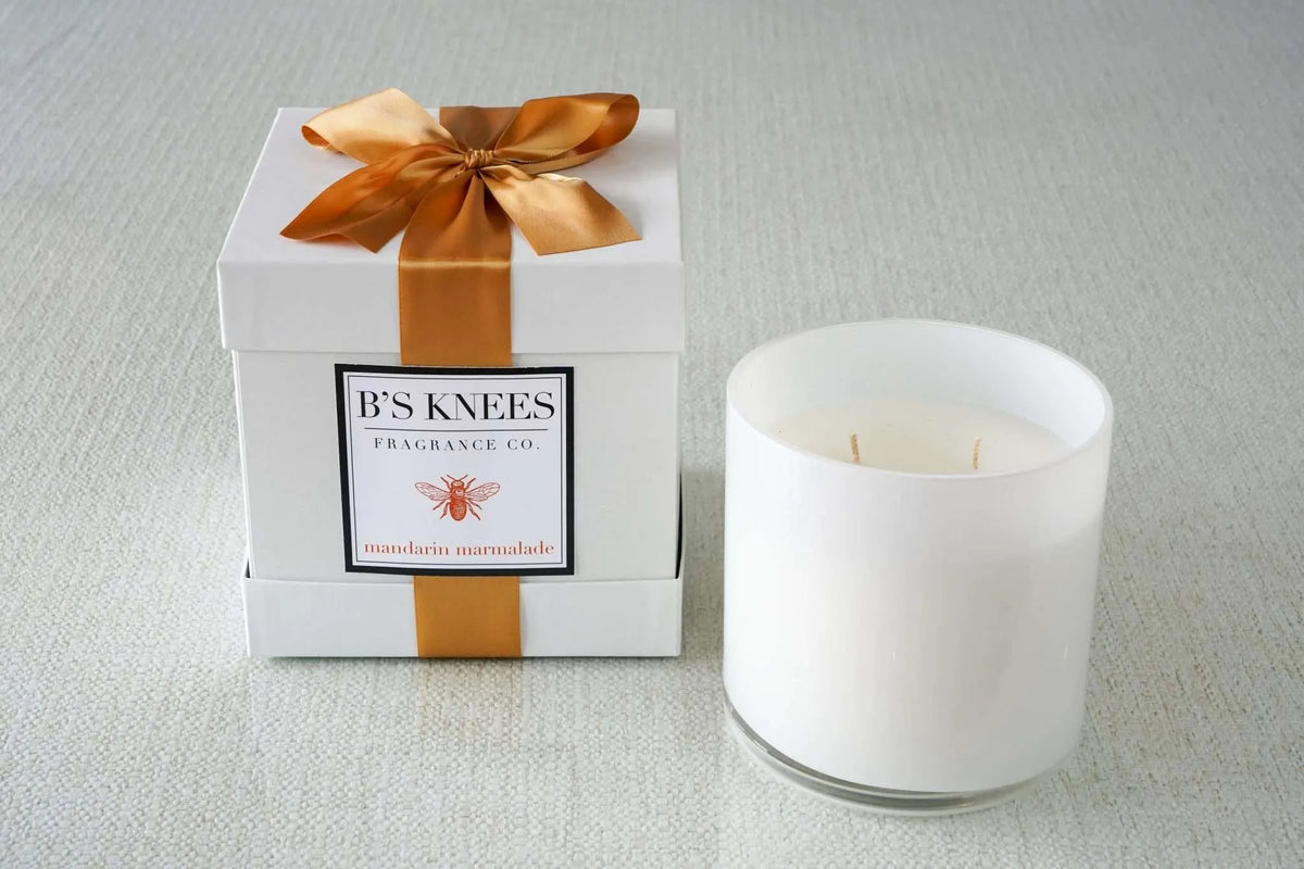 White 3-Wick Candles — B's Knees Fragrance Co.