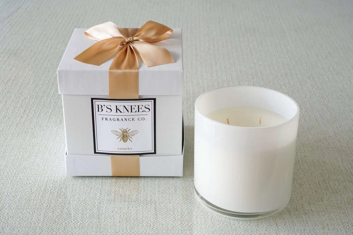 White 3-Wick Candles — B's Knees Fragrance Co.