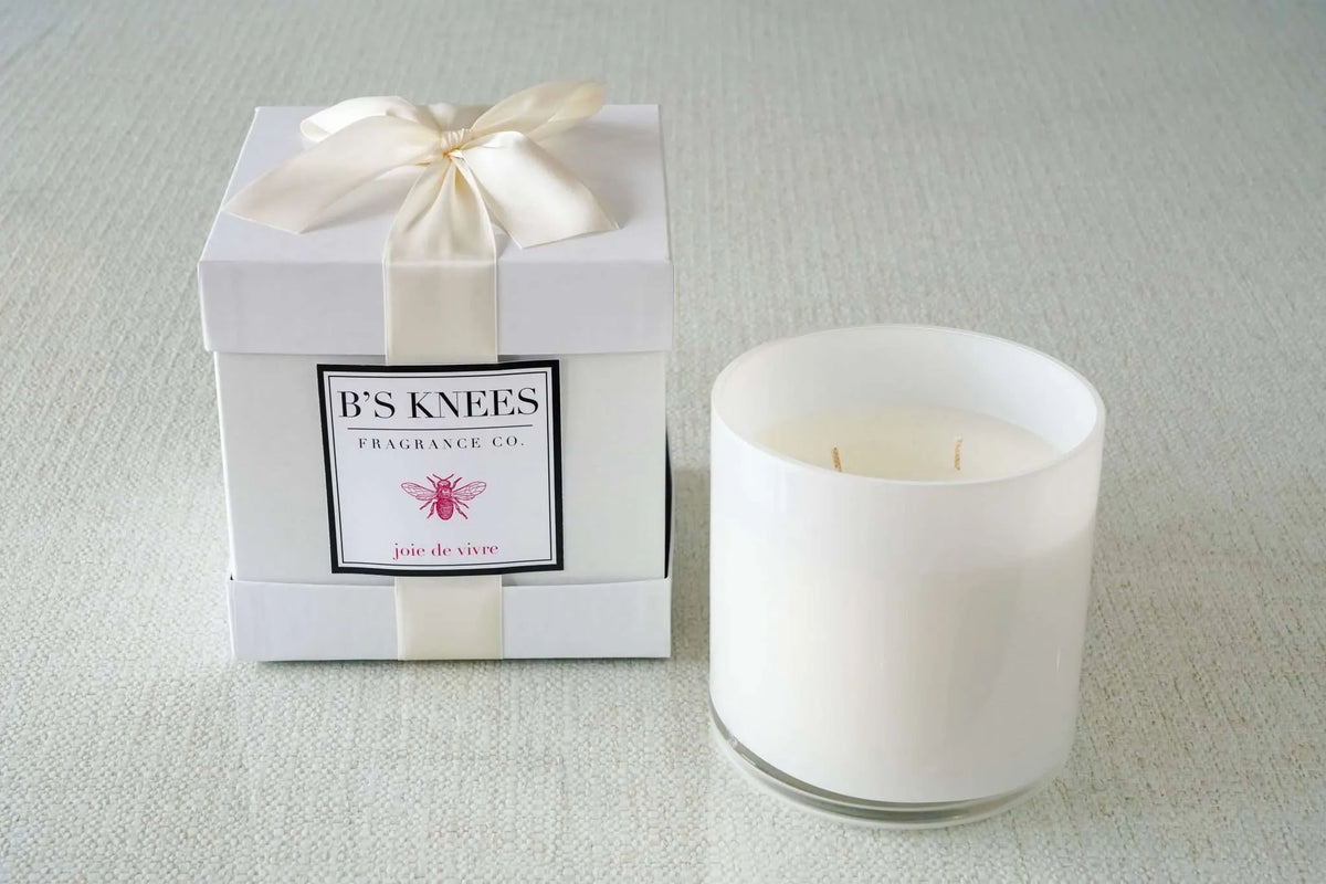 White 3-Wick Candles — B's Knees Fragrance Co.