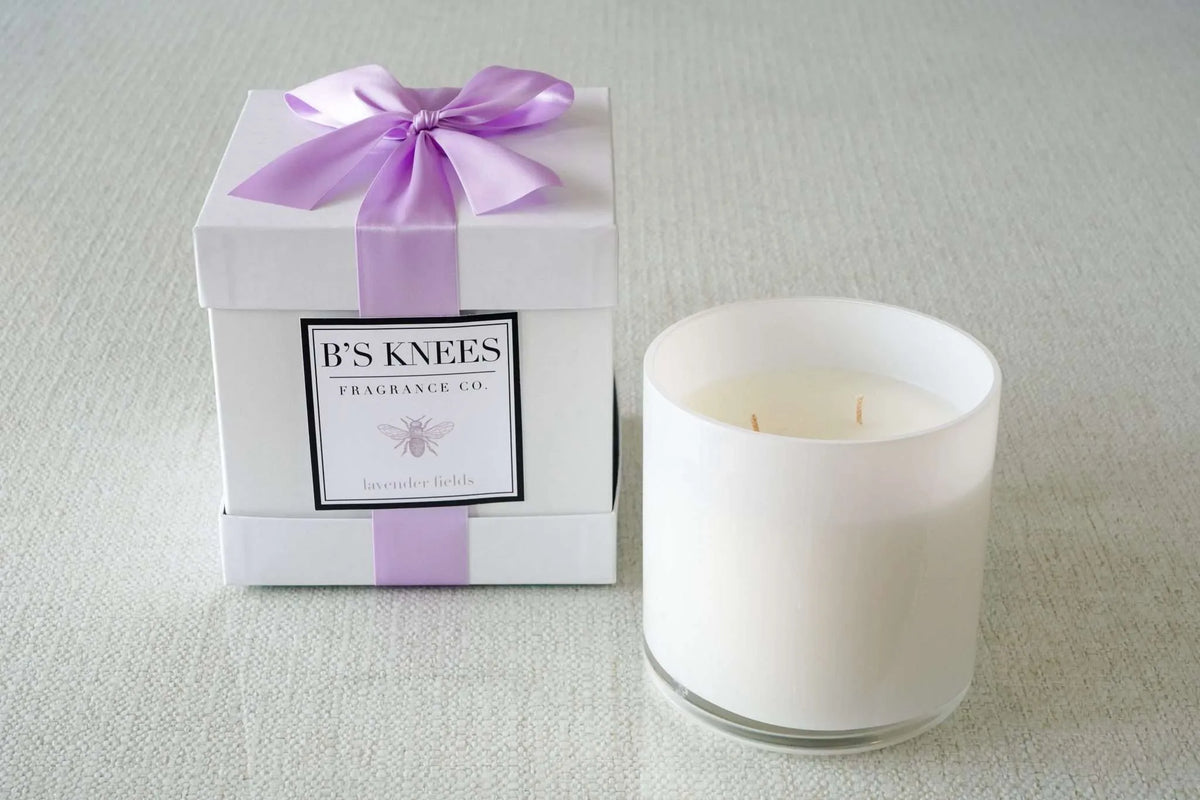 White 3-Wick Candles — B's Knees Fragrance Co.