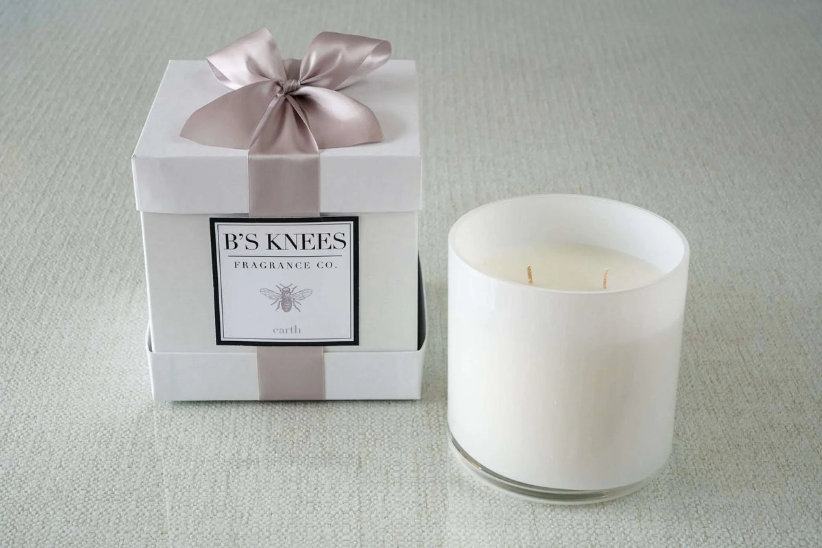 White 3-Wick Candles — B's Knees Fragrance Co.