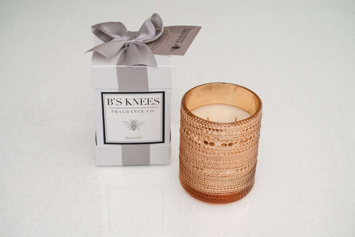 Gold Bead 2-Wick Candles — B's Knees Fragrance Co.