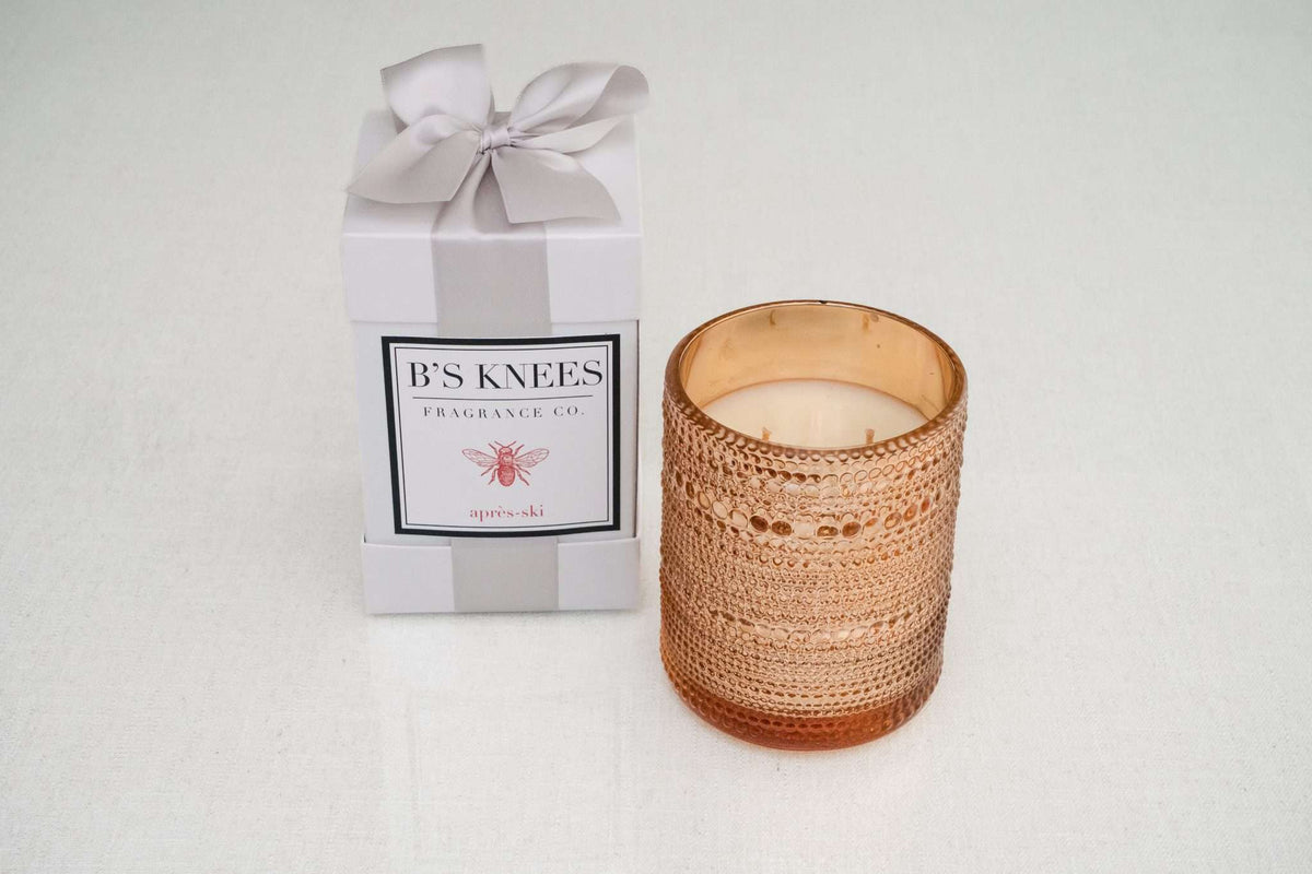Gold Bead 2-Wick Candles — B's Knees Fragrance Co.