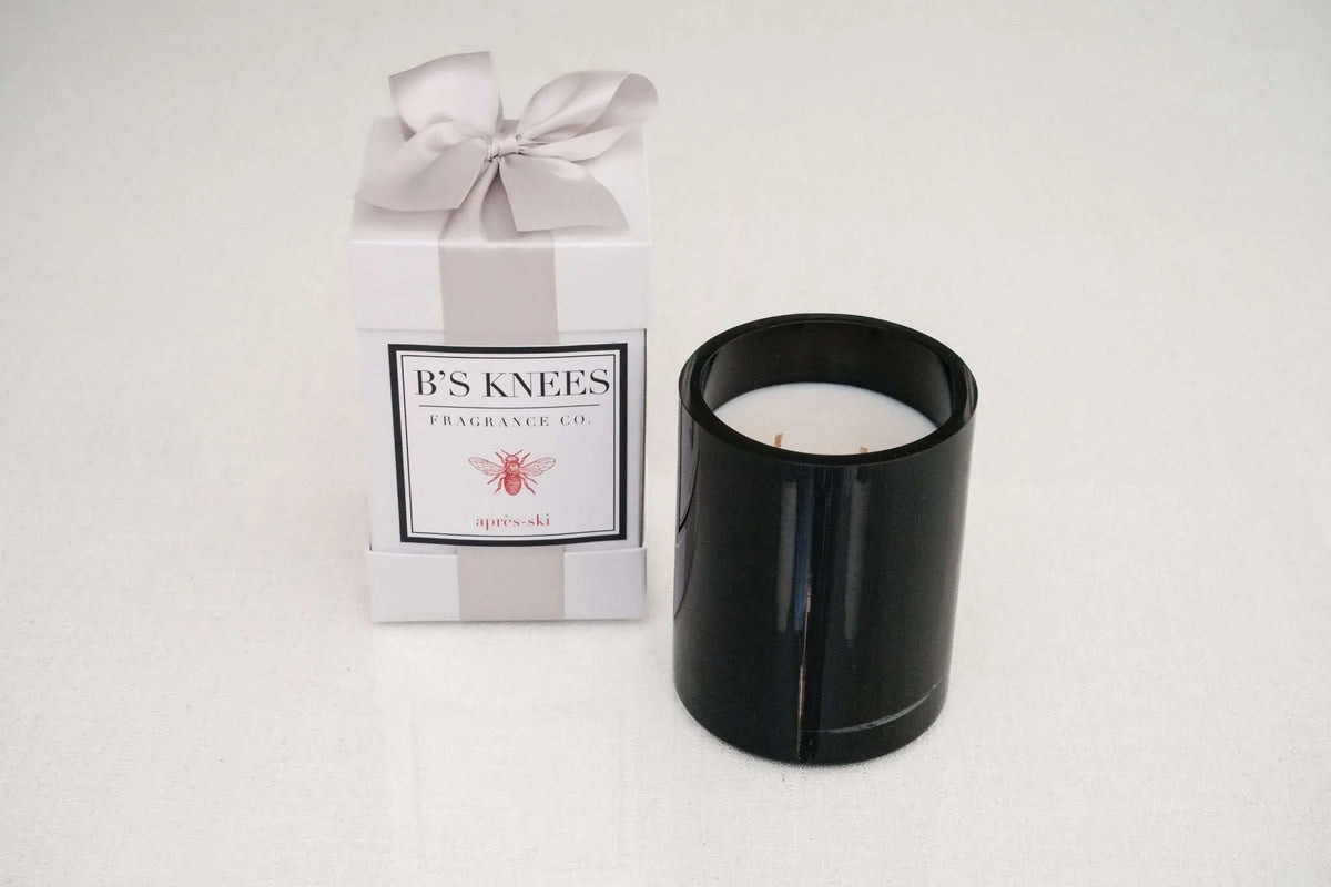 Black 2-Wick Candles — B's Knees Fragrance Co.