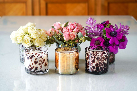 Tortoise Glass 2-Wick Candles — B's Knees Fragrance Co.