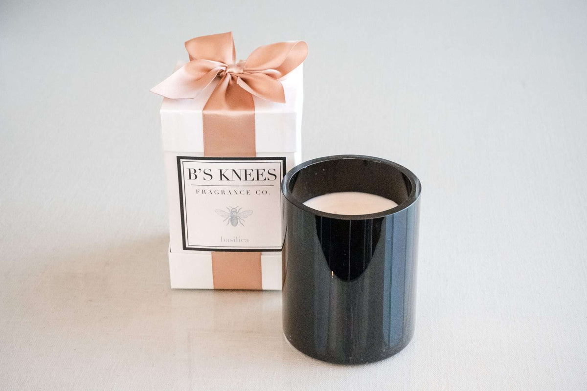 Black 2-Wick Candles — B's Knees Fragrance Co.